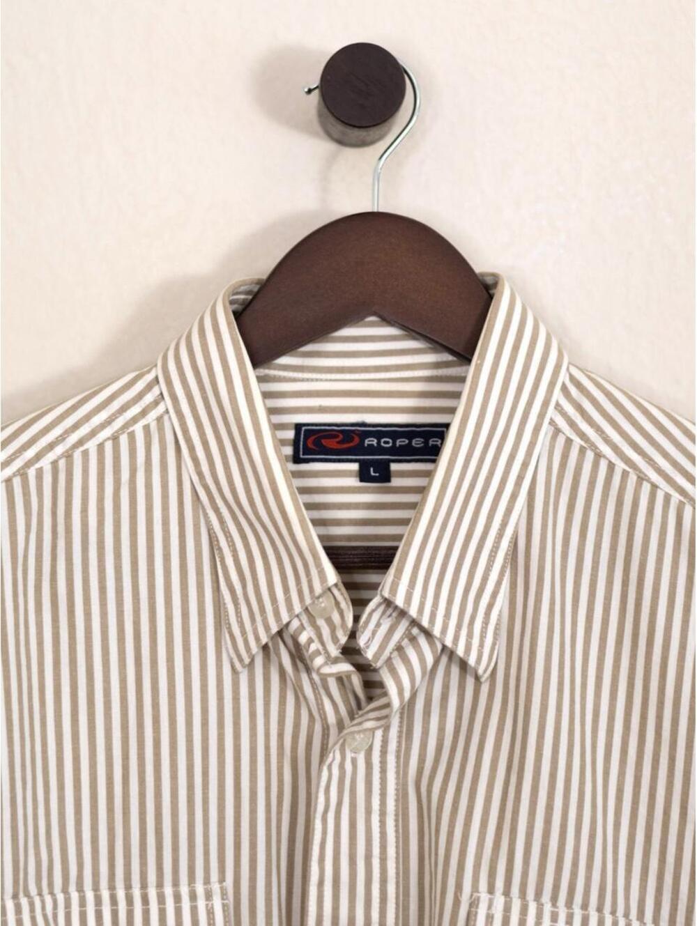 Roper Western Striped Pearl Snap Shirt